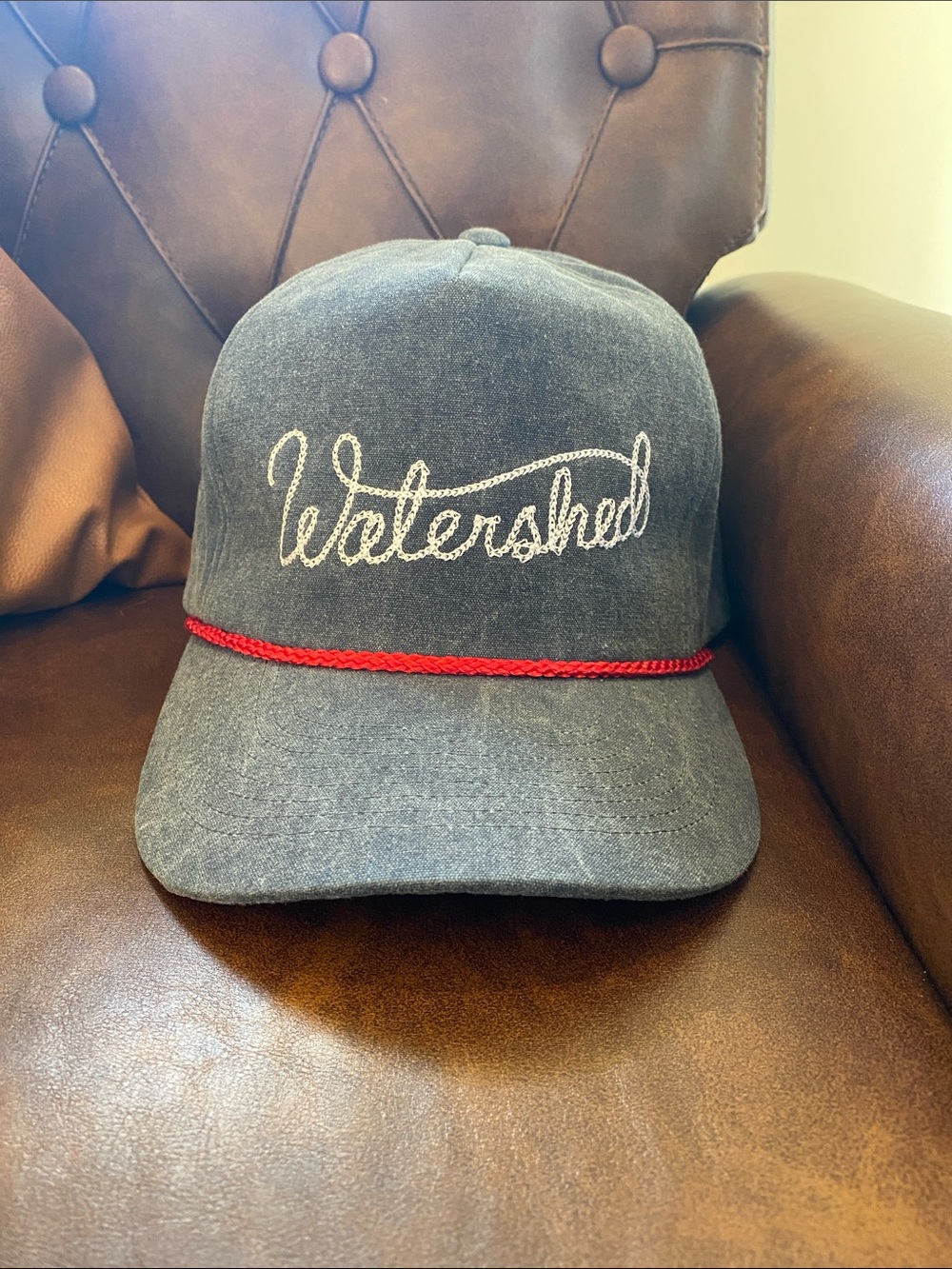 Watershed Embroidered Rope Trucker SnapBack Hat Golf Prep NWOT NEVER WORN  ⛳️